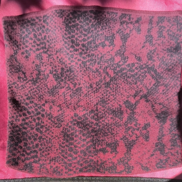 Express Burgundy and Black Knit Sweater Tube Top - Picture 1 of 2